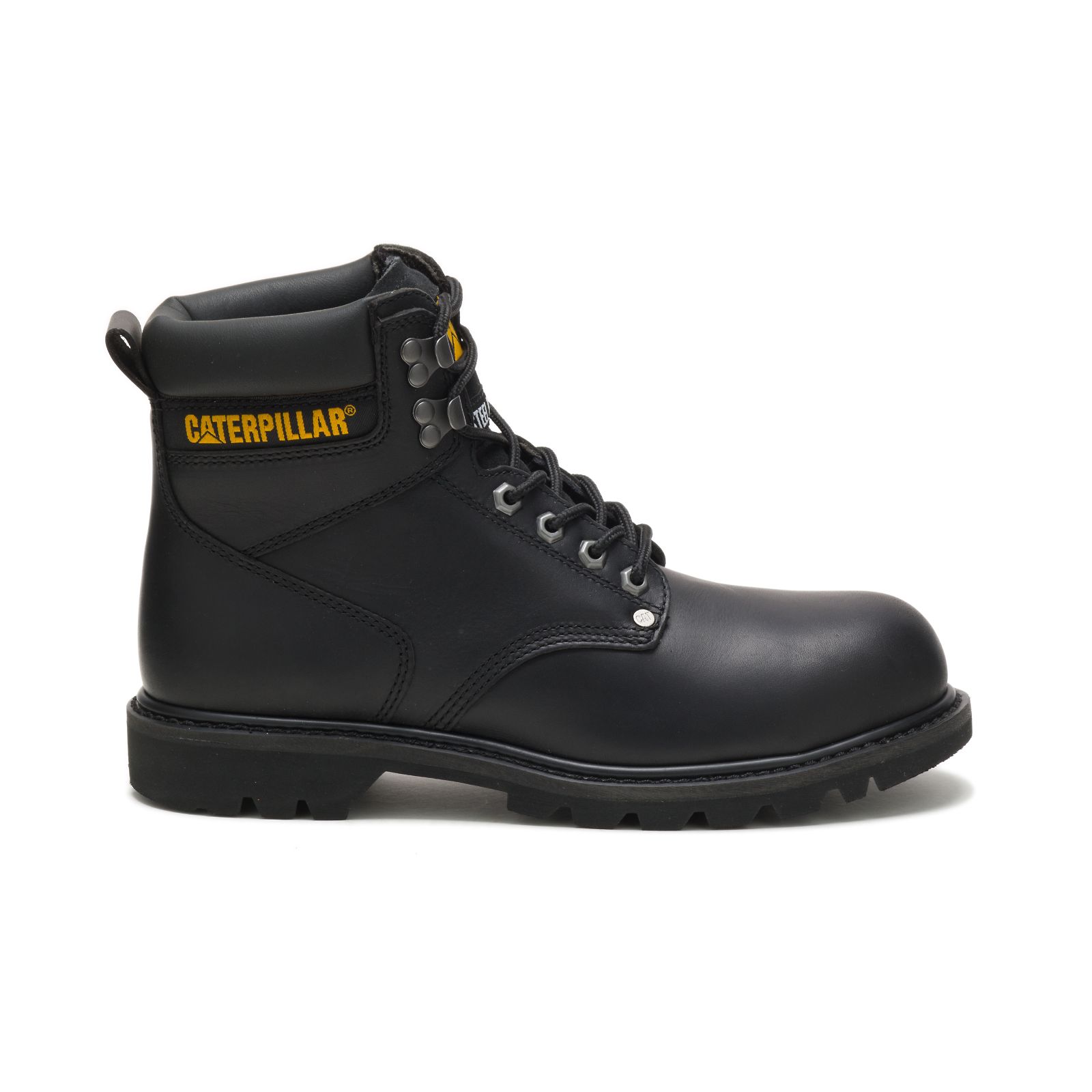 Caterpillar Boots Islamabad - Caterpillar Second Shift Steel Toe Mens Steel Toe Boots Black (392475-NGL)